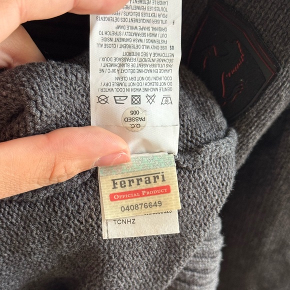 Puma Ferrari Men Charcoal Zip-Up Sweater | Large - Picture 11 of 13